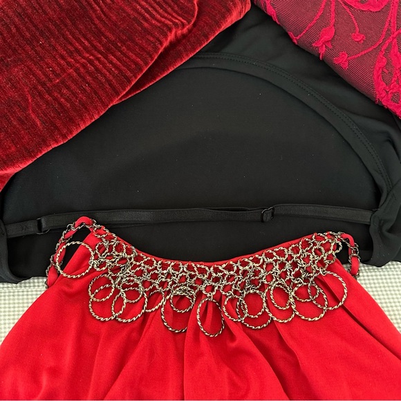 4 red and black Bebe and Rampage tops!! Very cute! Sizes XS, P, S - Picture 2 of 16